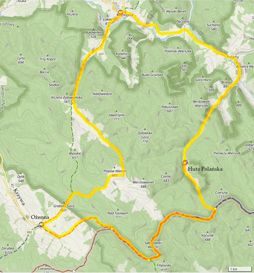 Beskid Niski - szlak graniczny