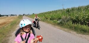 Fotelik i przyczepka rowerowa