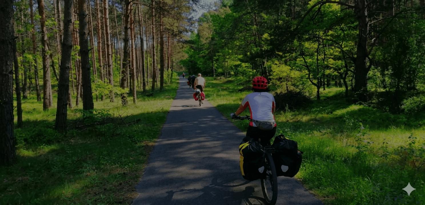 Żółty młodzieżowy rower turystyczny w wypożyczalni BikeTrip Pobierowo